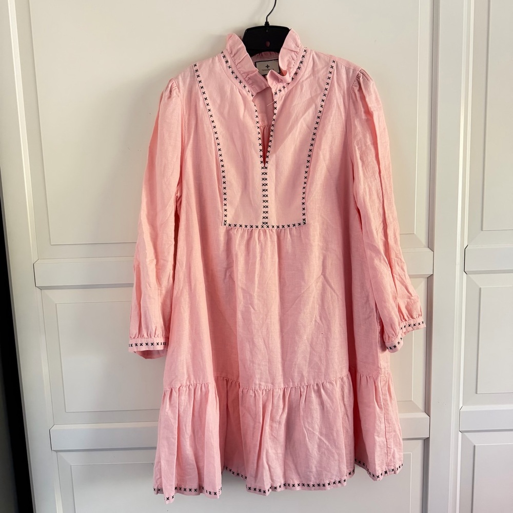 Tuckernuck Bermuda Pink Palmerston Mini Dress Size XL 41341 - Picture 4 of 11